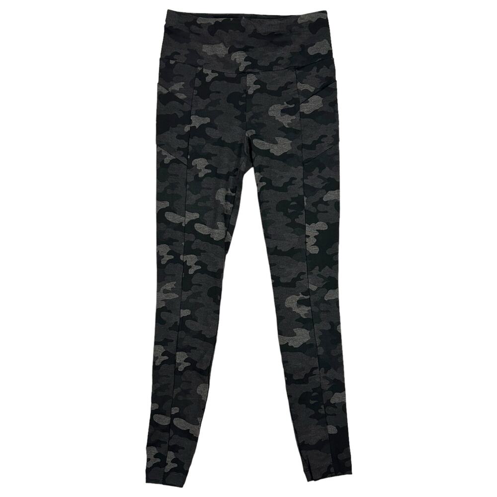 Cabi 3931 Womens S ATC Leggings Gray Camo High Rise Stretch Athleisure Pockets
